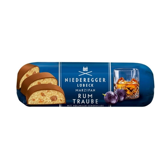 Niederegger Rum Grape Chocolate Covered Marzipan Loaf 4.4 oz