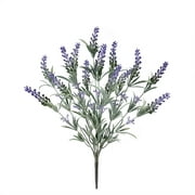 Mainstays Indoor Artificial Floral Bush, Lavender, Purple Color, Assembled Product Height 19"