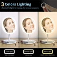 thumbnail image 4 of Makeup Mirror USB Rechargeable Vanity Mirror Desktop Mirror with LED Light, 4 of 10