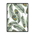 thumbnail image 1 of RYLABLUE Peacock Fleece Blanket Throw Blanket 58x80 inches, 1 of 1