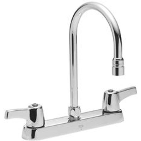 Delta Teck Deckmount 2 Handle Kitchen Faucet 8 Center Lead Free