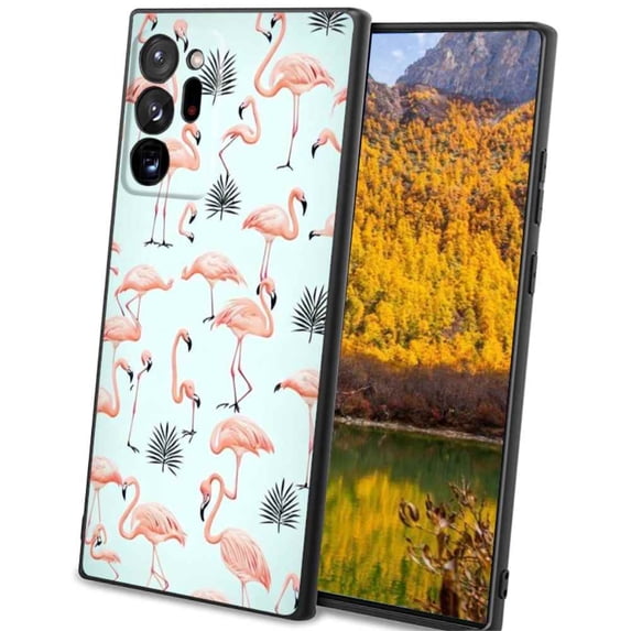Compatible with Samsung Galaxy Note 20 Ultra 5G Phone Case, flamingo-birds-7 Case Silicone Protective for Teen Girl Boy Case for Samsung Galaxy Note 20 Ultra 5G