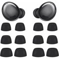 thumbnail image 1 of wonima44 6 Pairs Replacement Galaxy Buds Pro Eartips Earbuds, S/M/L 3 Size Silicone Rubber Flexible Ear Tips Buds Wing Tips Fit in Case Compatible with Samsung Galaxy Buds Pro - Phantom Black, 1 of 1