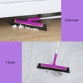 thumbnail image 2 of CLEANHOME 51" Long Handle Mini Floor Squeegee Broom, Perfect to Remove Water for Glass, Window, Tile Floor, Household Squeegee for Bathroom, Kitchen, Pool Deck Cleaning，Purple, 2 of 3