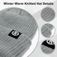 thumbnail image 4 of Rirool Winter 3 in 1 Scarf Hat Glove Set for Men Women, Knitted Beanie Hat, Touch Screen Gloves, Fleece Lined Neck Warmer for Cold Weather, 4 of 9