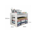 thumbnail image 2 of Versatile Desktop Storage, Multi-Layer Partition Paper Organizer For Desk, Special Material Plastic Board Desktop Organizer For Home Office School Classroom (5 Tiers), 2 of 6