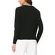 thumbnail image 3 of Suéter abierto Inspire Chic para mujer, sin cuello, con botones, estilo casual de negocios, cárdigan de punto grueso, talla XS, negro, 3 of 6