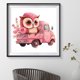 thumbnail image 5 of Diamond Painting 5D DIY Full Round Drill Set Búho Decoración para el hogar Rosa 4pcs JShteea El nuevo, 5 of 9