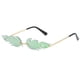 thumbnail image 4 of Gafas de sol unisex con llama, gafas de sol onduladas sin montura, gafas de sol estrechas de tendencia de lujo, 4 of 5