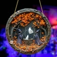 thumbnail image 5 of Ljxge Halloween Witch Window Decor - 2D Acrylic Witch Hanging Ornament for Doors, Gardens & Indoor Spaces, Weather-Resistant Outdoor Halloween Decorations That Last for Multiple Seasons, 5 of 6