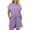 Lavender, variant on Two Piece Lounge Set for Women Summer 2025 Knitted Outfit Drawstring Shorts Sweatsuits Set for Casual Travel