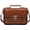 1-brown, variant on Women PU Leather Satchel Purse Small College Crossbody Messenger Bag Work - Bag