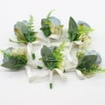 thumbnail image 7 of Dusty Blue Rose Boutonniere for Men Wedding, Groom and Best Man Boutonnieres with Artificial Flower for Wedding Prom Party (Dusty Blue), 7 of 7