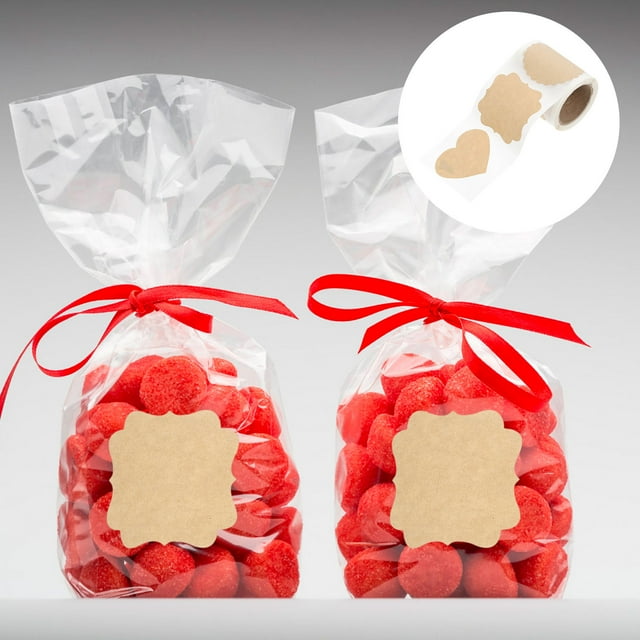 BRIGHTFUFU Stickers Adhesivos De Papel Para Sellar Y Embalaje De Regalo Con Simple Y Elegante