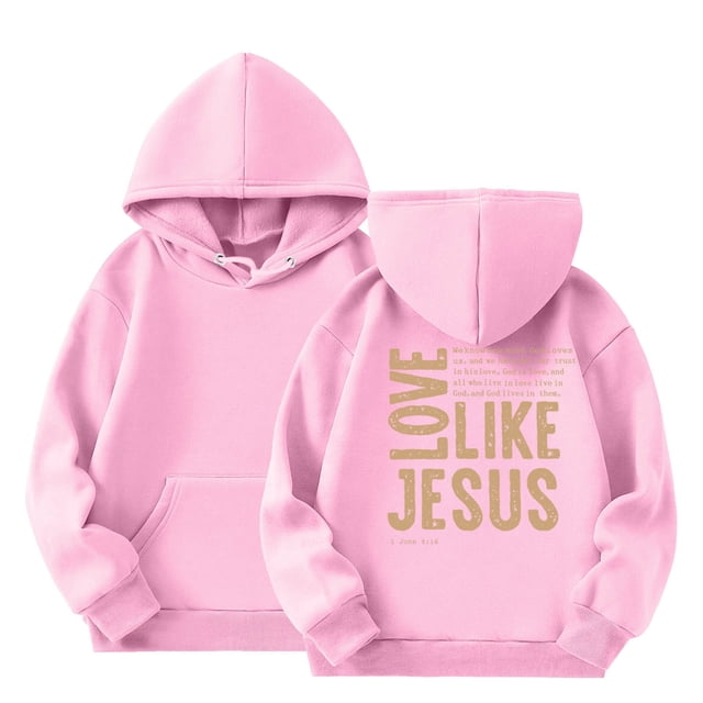 Sweat à Capuche Surdimensionné à Manches Longues pour Filles avec Poche