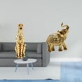 thumbnail image 2 of Figura de guepardo,Figura de guepardo dorado,adorno de escritorio moderno,Adorno de mesa con estatua de guepardo realista,Figura de escritorio,Estante de estatua de elefante para, 2 of 8