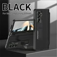thumbnail image 2 of for Samsung Galaxy Z Fold 5 Case with Magnetic Hinge Protection, Stylus Holder & Stylus, Built-in Screen Protector Adjustable Stand Shockproof Thin PU Leather + Hard PC Folding Cover, Black, 2 of 11
