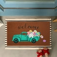 thumbnail image 2 of Easter Decorative Welcome Door Mat, Easter Eggs Bunny Tail Indoor Outdoor Non-Slip Welcome Mat ,Easter Spring Flowers Rabbit Entryway Front Porch Throw Rugs for Easter Entrance Decoration , 30" x 17", 2 of 6