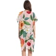 thumbnail image 2 of Beach Vacation Clothes Kimono Cardigan Loose Swimsuit Cover Up for Women Cherry Peach Apple Flower L, 2 of 6