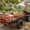 Red, variant on 15 Cu Ft Steel Dump Cart – 1500 Lbs Capacity, Garden Utility Trailer with Removable Sides, Hand Pull or Foot Pedal – For ATV, UTV, Lawn Tractor
