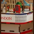 thumbnail image 6 of Walking in London Wooden Music Box 3D Puzzle Building Model Toy for Xmas Gifts, 6 of 7