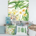 thumbnail image 2 of Designart ' Yellow Flowers and Tropical Foliage I ' Modern Canvas Wall Art Print, 2 of 4