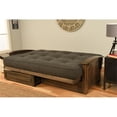 thumbnail image 5 of Kodiak Furniture Washington Futon in Walnut with Drawers and Stone Gray Mattress, 5 of 11