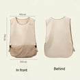 thumbnail image 5 of Shoreew Vest Style Apron for Women Kitchen Cooking Smock with Handy Wipe And Pockets Sleeveless Cooking Apron for Home Painting BBQ Hosting, 5 of 6