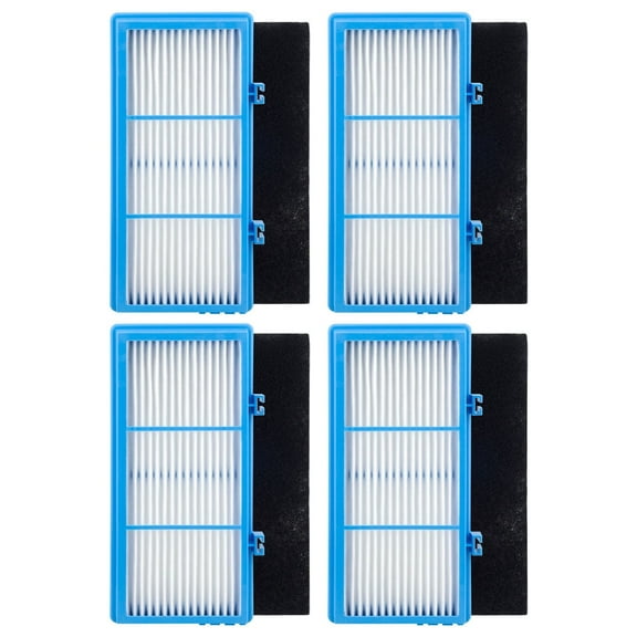 4 Pack HEPA Filters and Carbon Booster Sheets Replacement Parts HAPF30AT Compatible with Holmes AER1 Air Purifiers
