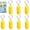 Yellow, variant on 7 Pcs Plastic Floating Keychains,Multicolor Waterproof Key Rings,Oval Float Key Pendant,Easy Identification,Outdoor Water Sport Accessory,for Boating Surfing Kayaking By Scheam