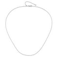 thumbnail image 4 of 14K White Gold Cable Chain Styles Necklace Adjustable 1mm D/C 22 inch 1 mm, 4 of 6
