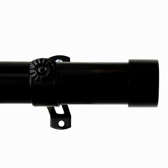 Sims Curtain Rod 1.5 inch 48" - 84" long - Black
