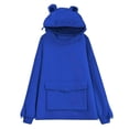 thumbnail image 1 of Sweat à Capuche Frog Mignon pour Femmes, Fermeture Éclair, Tunique Décontractée Ample, Costume Mignon avec Poches, 1 of 6