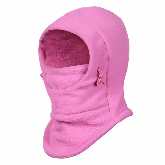 TELOLY Kids Balaclava Hood Ski Face Mask Neck Warmer Winter Fleece Hat for Boys and Girls