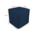 thumbnail image 4 of COVERS&ALL Air Conditioner Cover 12 Oz Waterproof - 100% Weather Resistant PVC Coated Outdoor Furniture Cover with Air Pockets & Drawstring for Snug Fit (26" W x 26" D x 32" H, Blue), 4 of 6