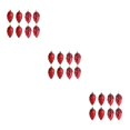 thumbnail image 4 of Guardoinrt 8pieces Add Festive Touch With Pine Cones Pendant For Tree Decoration Plastic Pine Tree Hanging ABS Plastic Pine Cones Red 3Set, 4 of 6