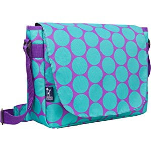 Wildkin Big Dot Aqua Laptop Messenger Bag