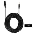 thumbnail image 1 of Cable de extensión de audio de 3,5 mm macho a hembra Nikou 10 m negro, 1 of 15