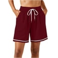 thumbnail image 6 of ByworldtasicNo Boundaries Women's Athletic Shorts Drawstring Elastic Waist Summer Beach Shorts with Pockets, 6 of 6