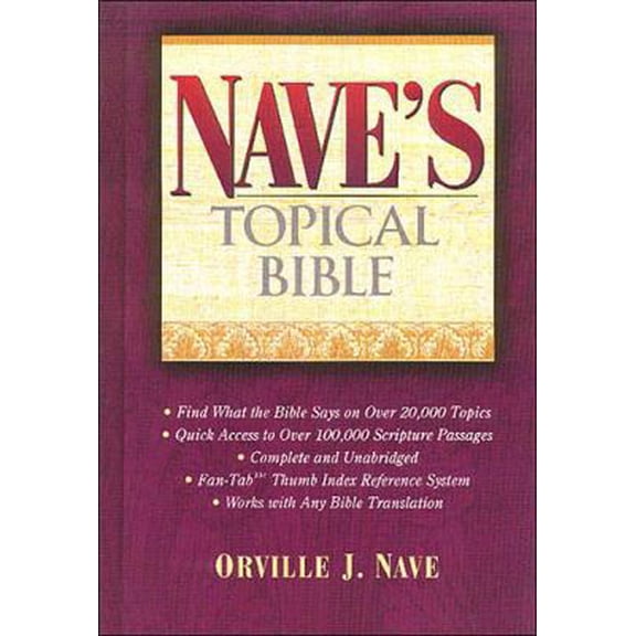 Pre-Owned Nave's Topical Bible (Paperback) by Thomas Nelson Publishers