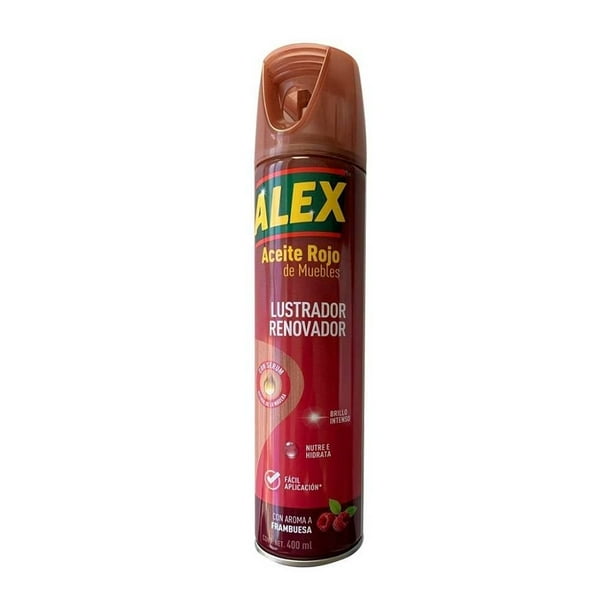 Aceite Rojo Aerosol Alex lustrador renovador de 400 ml