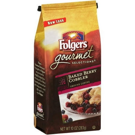 Folgers Gourmet Selections Baked Berry Cobbler Ground Coffee, 10 oz