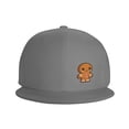 thumbnail image 2 of ZICANCN Cartoon Gingerbread Man Baseball Caps, Trucker Hats for Men And Women, Adjustable Breathable Flat Caps, Gray, 2 of 8