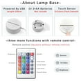 thumbnail image 3 of Hand 3D Night Light 16 Color Change Lamp Acrylic Flat ABS Base USB Charger Home Decoration Toy Brithday Kid Children Gift, 3 of 5