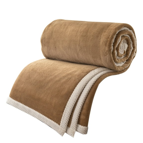 CASAFUN Cozy Flannel Skin-friendly Quilt Comforter for All-Season,Super Soft Blankets for Hot Sleepers and Night Sweats,Machine Washable Napping Bedding for Home Dorm