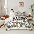 thumbnail image 4 of Manfei Moth Mushroom 2pcs Bedding Comforter Set,Chic Flower Twin Comforter Sets,Botanical Plants Breathable Bedding Set,Breathable Bohemian Home Decor,Reversible, 4 of 8