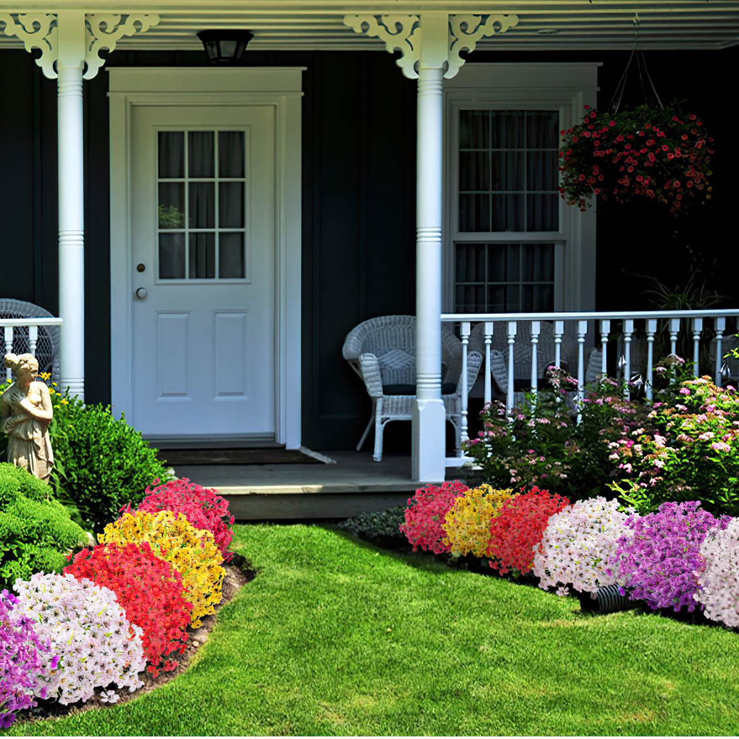 24 Bundles Artificial Flowers for Outdoor Decoration, Fake Flowers Faux Plants Silk Colorful Daisy Flowers Realistic UV Resistant for Garden Patio Porch Box Home Decor, Mix 6 Colors