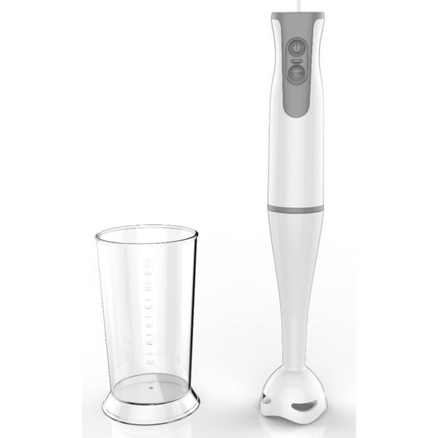 Toastess - Mélangeur à Main avec Tasse à Mesurer 700 ml, 2 Vitesses, 260 Watts, Blanc