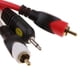 thumbnail image 3 of AUX Auxiliar 3.5mm Audio Plug a 2 RCA Plug Cable Estéreo Cable Rojo 5 pies, 3 of 7