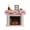 Pink Yellow Brown, variant on Beige Chef Gourmet Fireplace Mantel Scarf Cover 60"Wx17"L,Fireplace Mantel Shelf Top Runner,Black White Plaid Kitchen Cook Mantle Dresser Scarves Table Runner for Holiday Party Living Room Decor